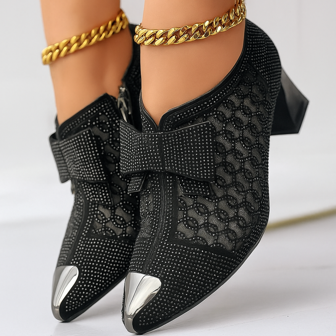 Zapatos de Tacón Vivienne con Lazo
