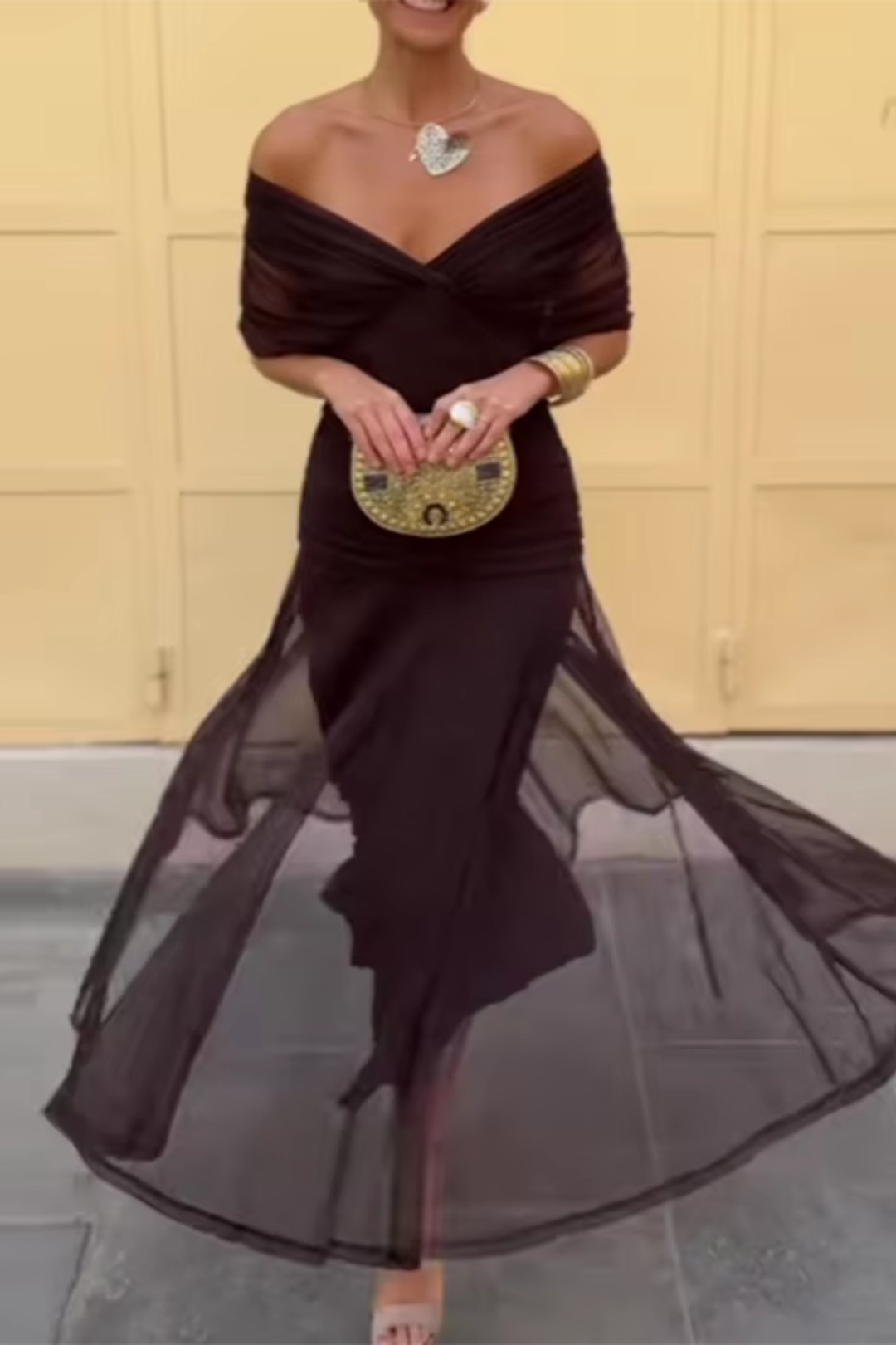 Valentina | Vestido Maxi de Fiesta Elegante con Escote en V