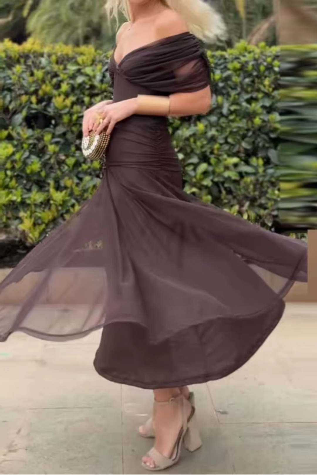 Valentina | Vestido Maxi de Fiesta Elegante con Escote en V