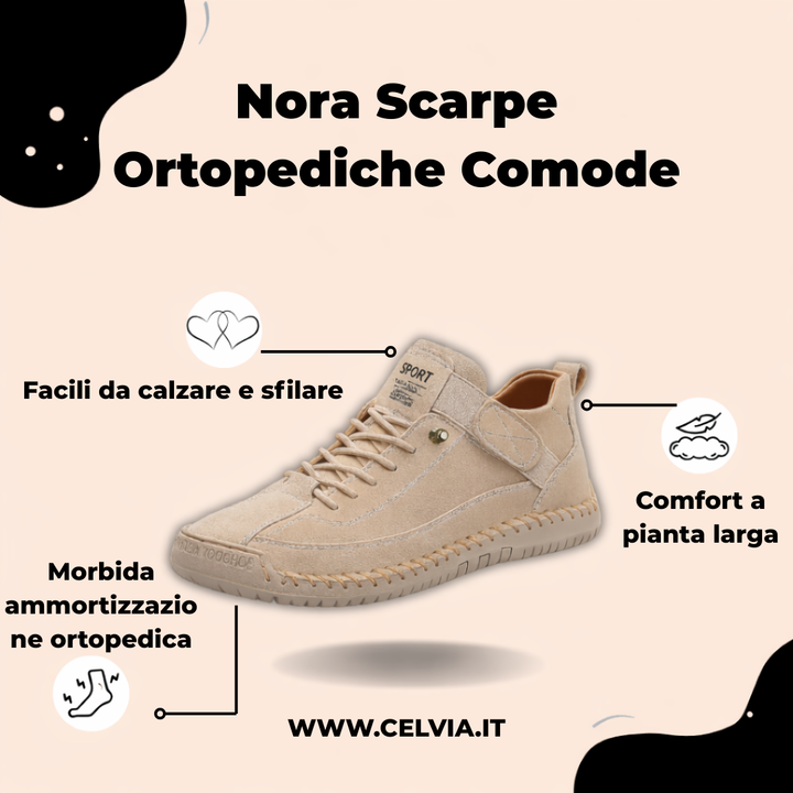 Nora Zapatos Ortopédicos Cómodos y Sin Dolor